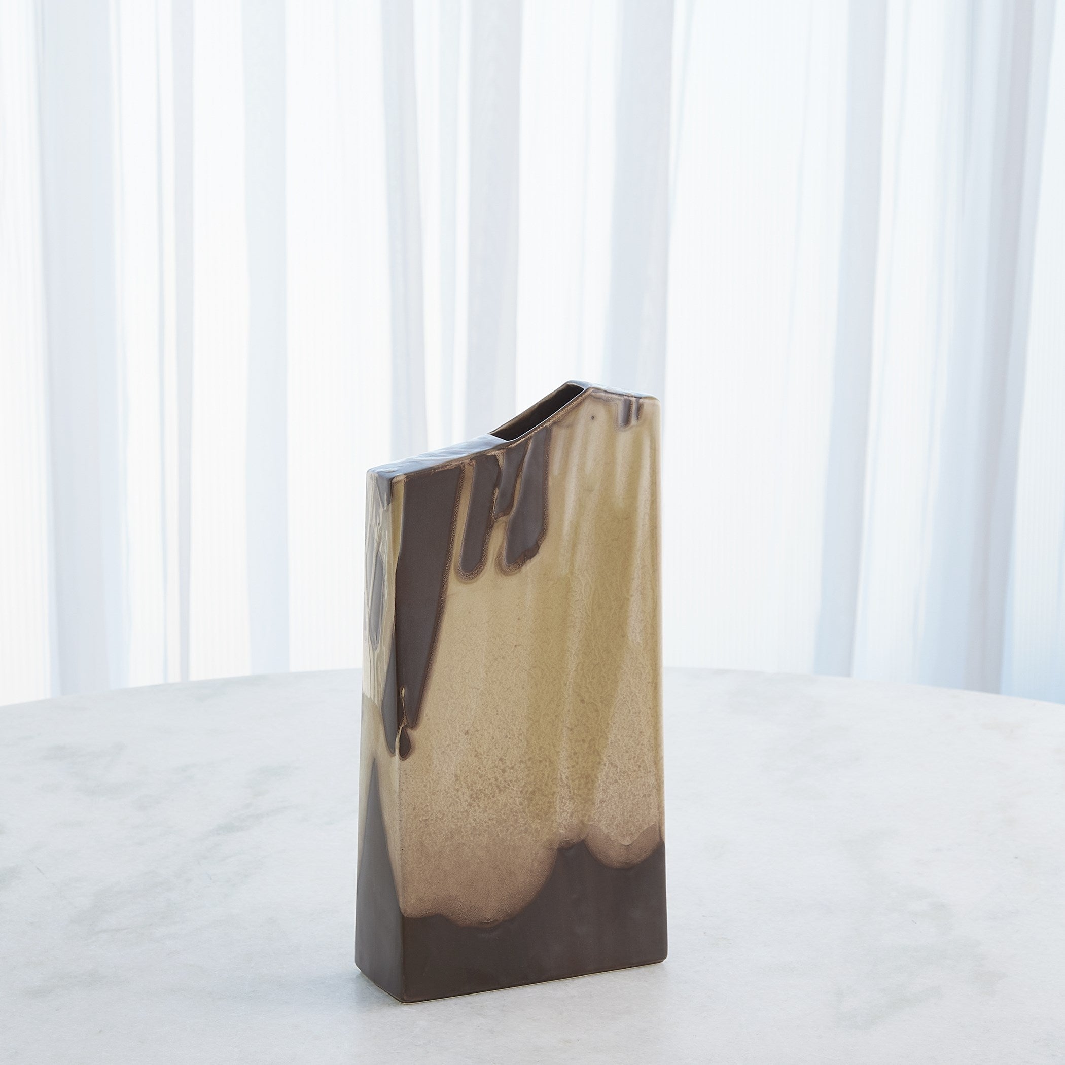 Global Views Column Splash Vase Umber