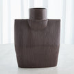 Global Views Ribbed Collar Vase Plum
