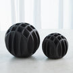 Global Views Matte Black Bud Ball Vase