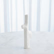 Global Views Matte White Tiered Trunk Vase