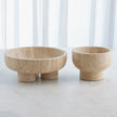 Global Views Travertine Priory Low Bowl