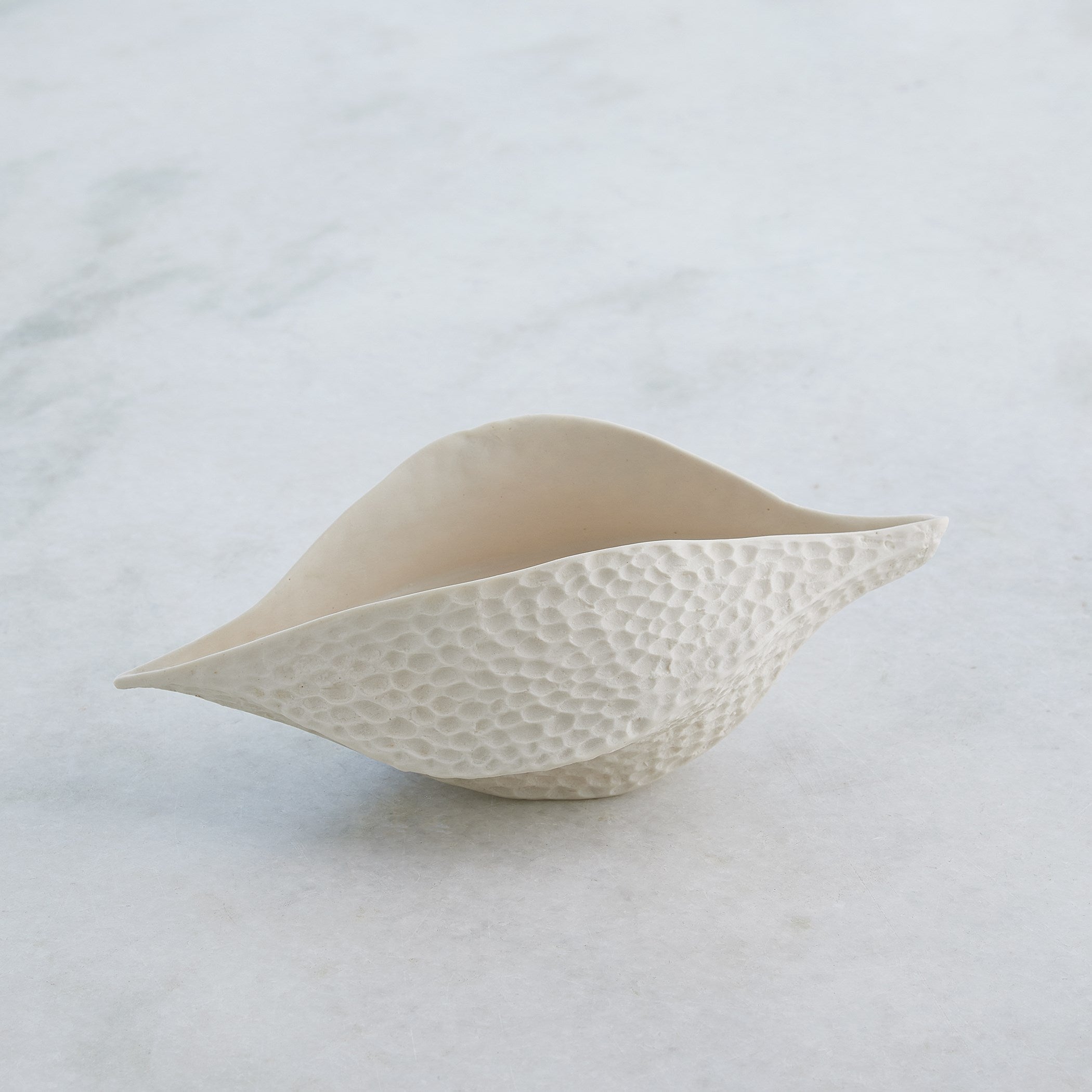 Global Views Matte White Porcelain Pod