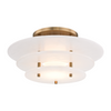 Hudson Valley Lighting Gatsby 1 Light 15.75 inch Aged Brass Flush Mount Ceiling Light