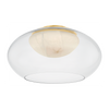 Hudson Valley Lighting Moore 1 Light Aged Brass Flush Mount Ceiling Light