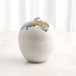 Global Views Volcan Grey Reactive Green Vases