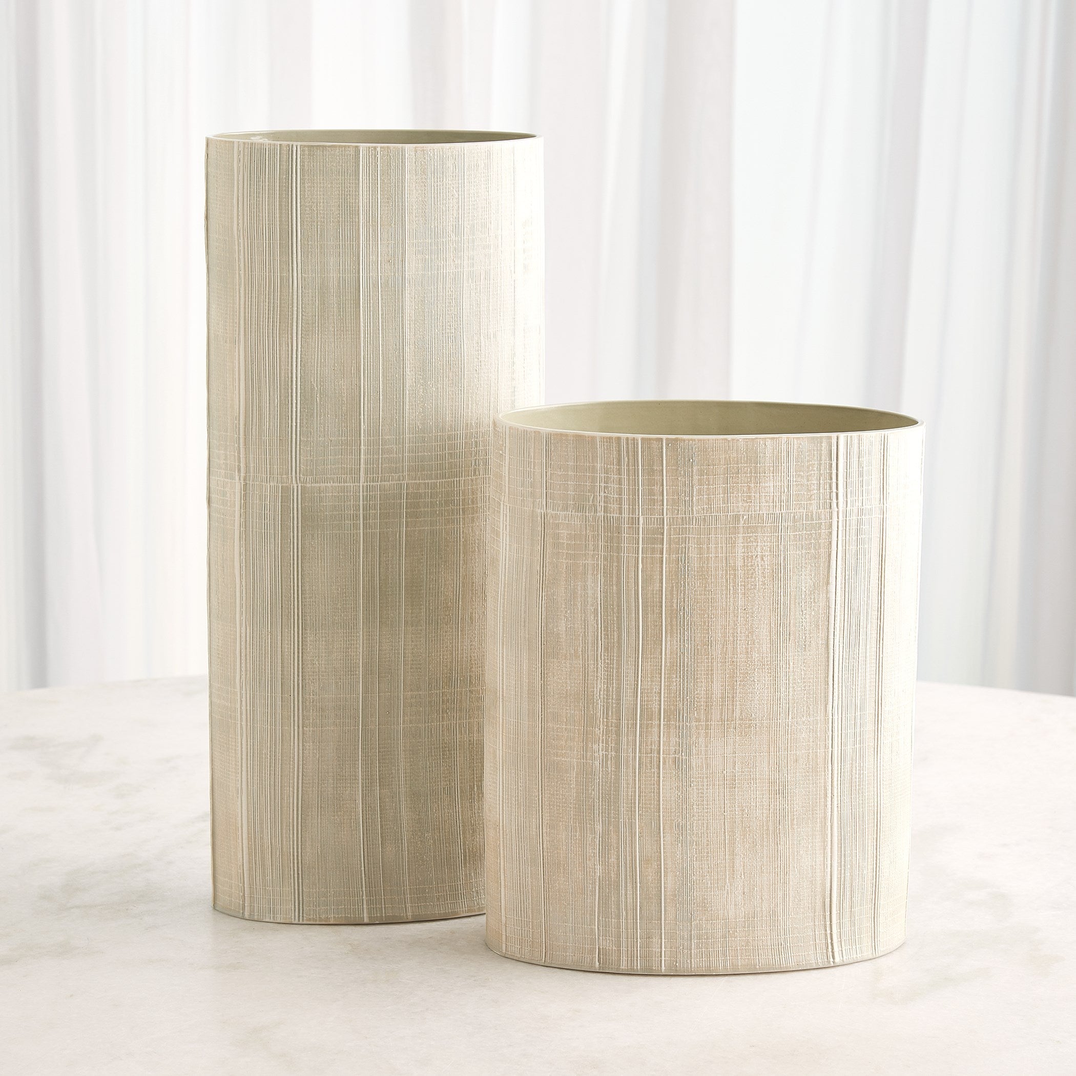Global Views Celery Cross Hatch Vase