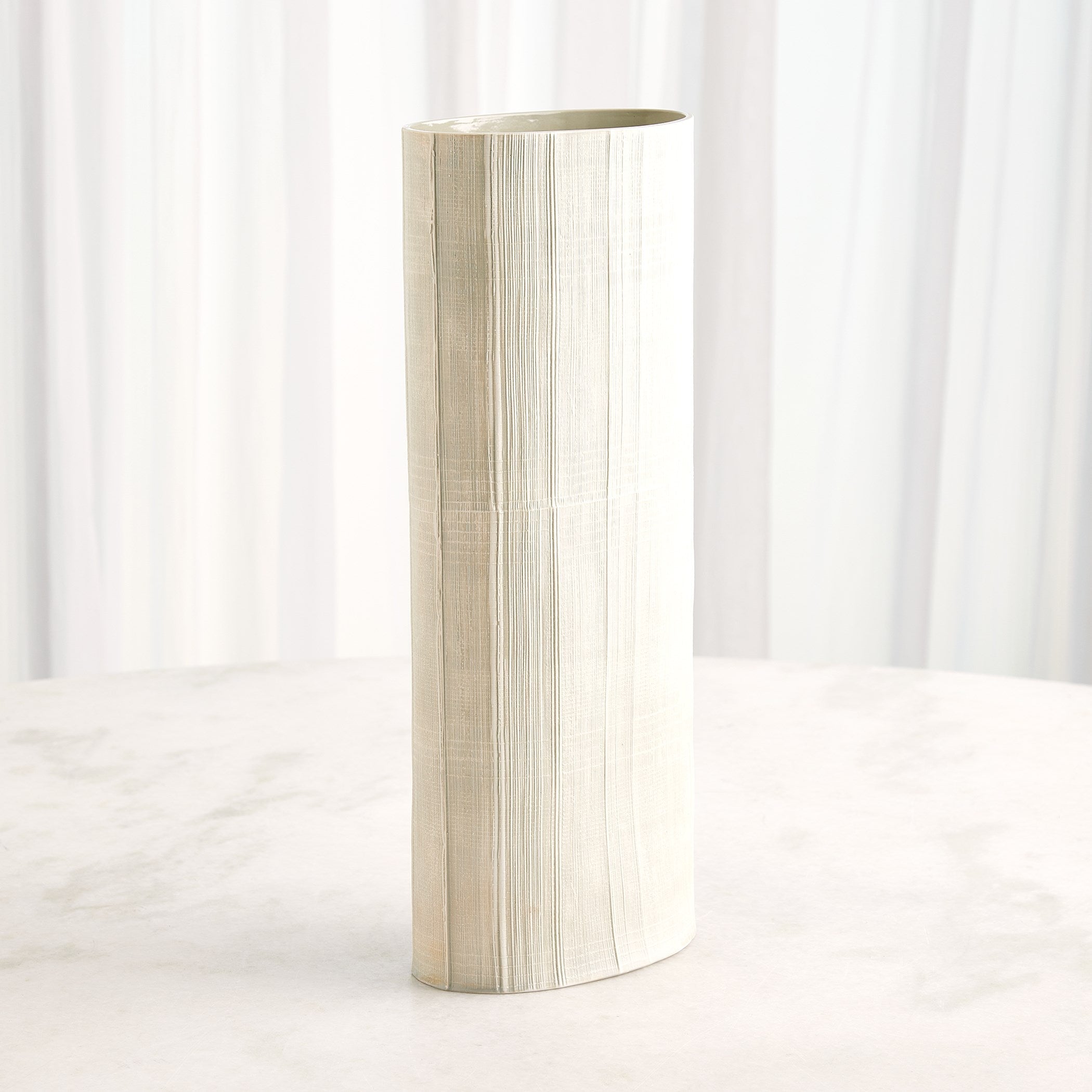 Global Views Celery Cross Hatch Vase