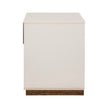 Michael Amini Pavira 1-Drawer Nightstand with LED Lights - Walnut