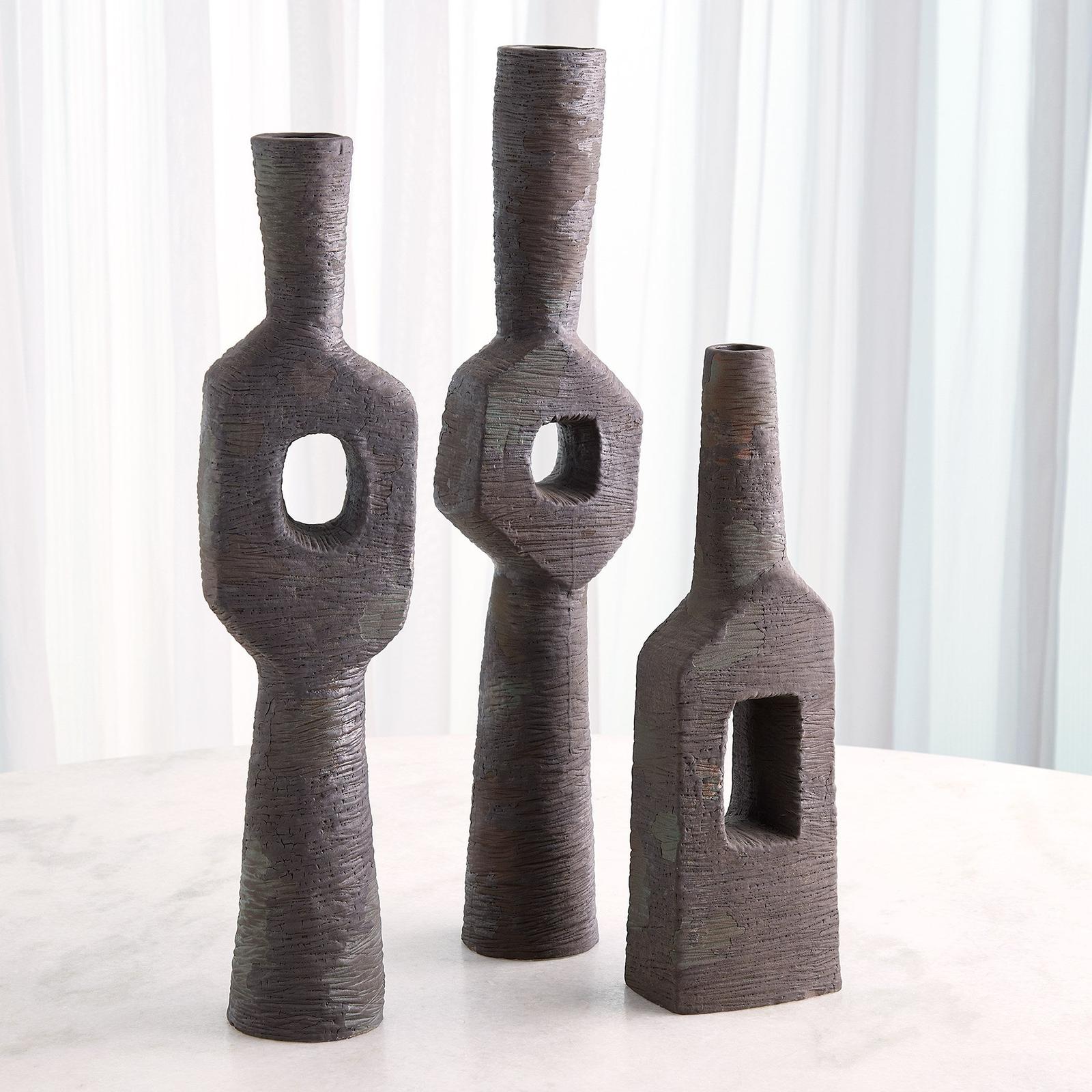 Global Views Rugged Brown Ebba Vase