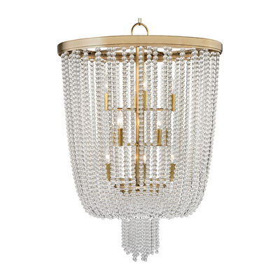 Hudson Valley Lighting Royalton 12 Light 26 inch Aged Brass Chandelier Ceiling Light