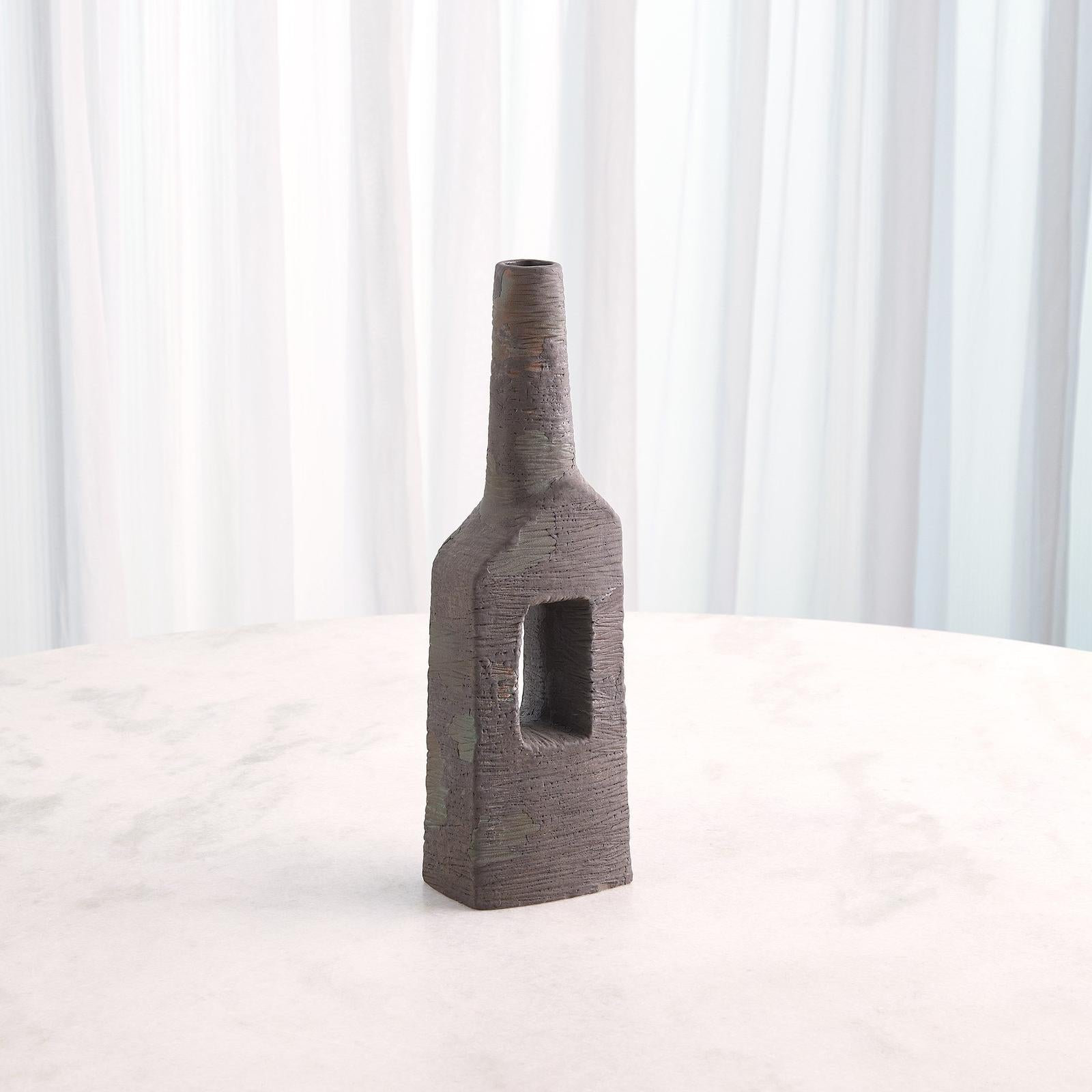 Global Views Rugged Brown Ebba Vase