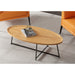 Euro Style Niklaus 47" Oval Coffee Table - Oak