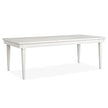 Magnussen Home Willowbrook Egg Shell White Extendable Rectangular Dining Table