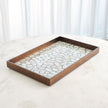 Global Views Eggshell Tray Antique Gold Leaf