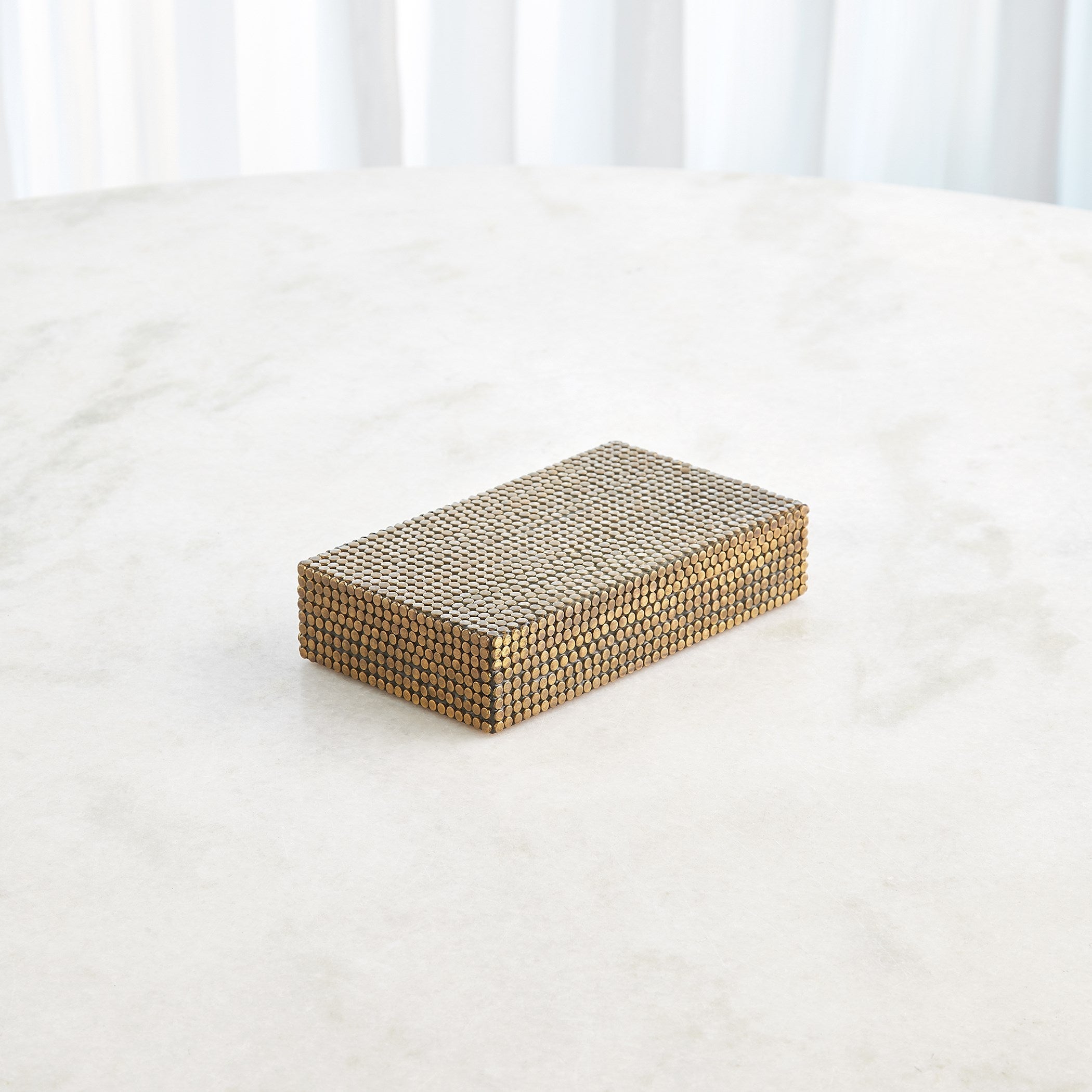 Global Views Brass Lames Boxes and Trays Aged