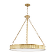 Hudson Valley Lighting Middlebury 8 Light 30 inch Aged Brass Pendant Ceiling Light