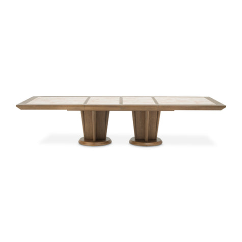 Michael Amini Portrait Wide Rectangular Dining Table - Sienna Brown
