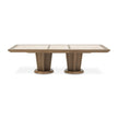 Michael Amini Portrait Wide Rectangular Dining Table - Sienna Brown
