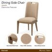 Michael Amini Portrait Dining Side Chair - Toffee/Sienna Brown