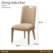 Michael Amini Portrait Dining Side Chair - Toffee/Sienna Brown