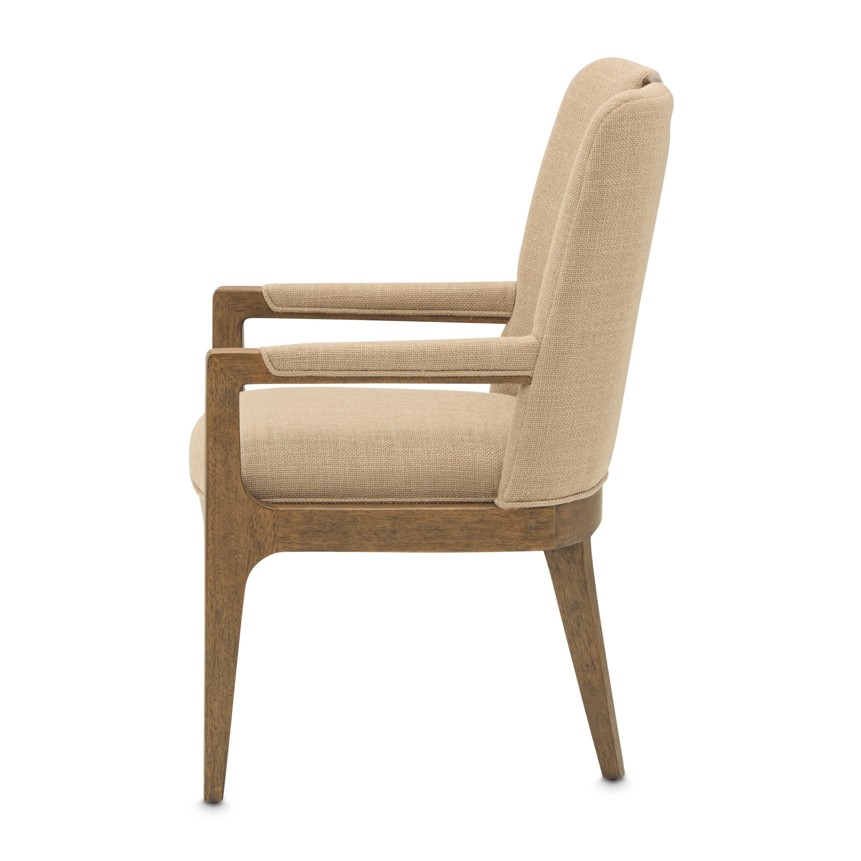 Michael Amini Portrait Dining Arm Chair - Toffee/Sienna Brown