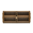 Michael Amini Portrait Sideboard with LED Lights - Sienna Brown