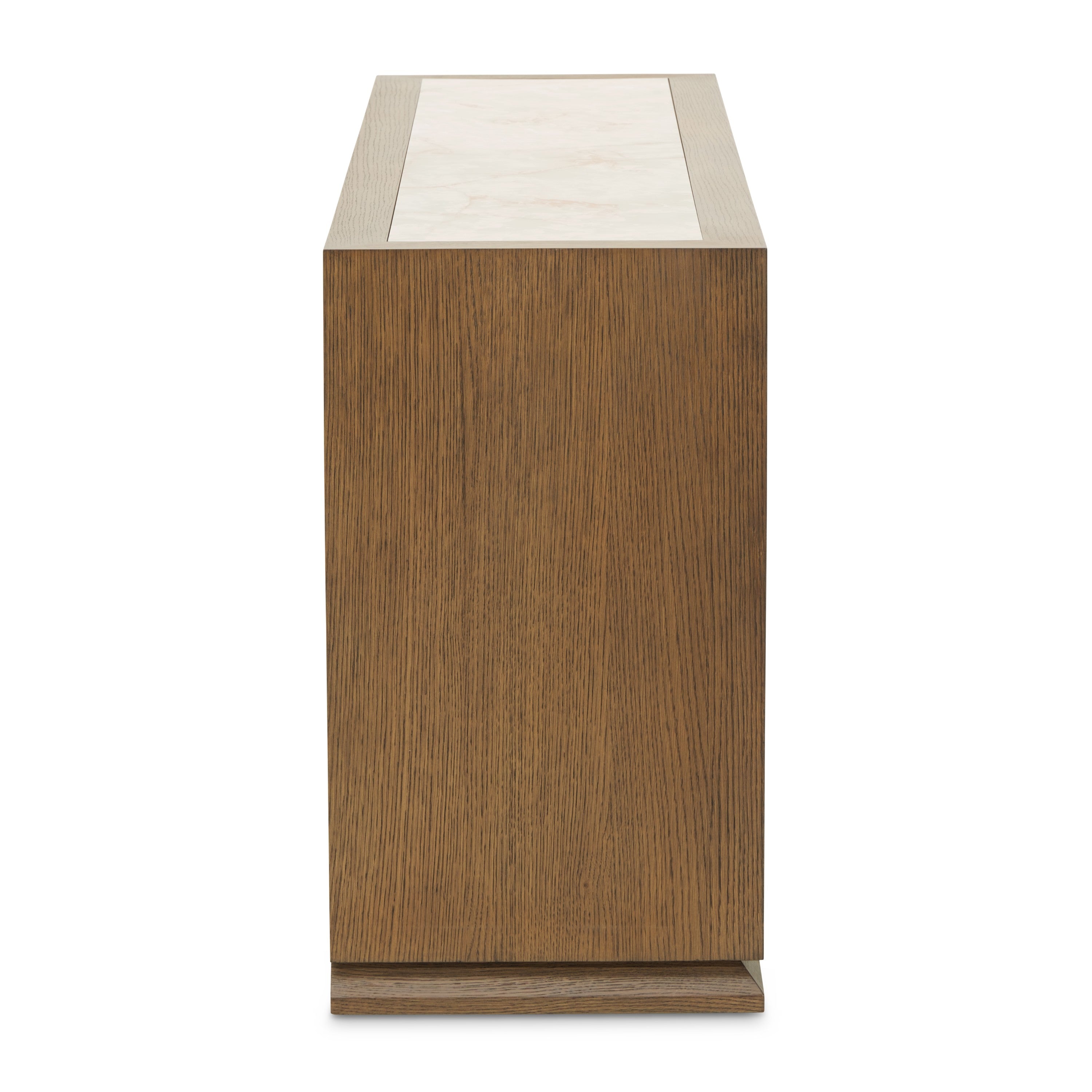 Michael Amini Portrait Sideboard with LED Lights - Sienna Brown