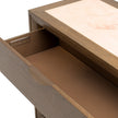 Michael Amini Portrait Dresser with LED Lights - Sienna Brown
