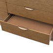Michael Amini Portrait Dresser with LED Lights - Sienna Brown