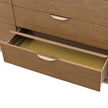 Michael Amini Portrait Dresser with LED Lights - Sienna Brown