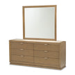 Michael Amini Portrait Dresser with Mirror - Sienna Brown
