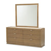 Michael Amini Portrait Dresser with Mirror - Sienna Brown