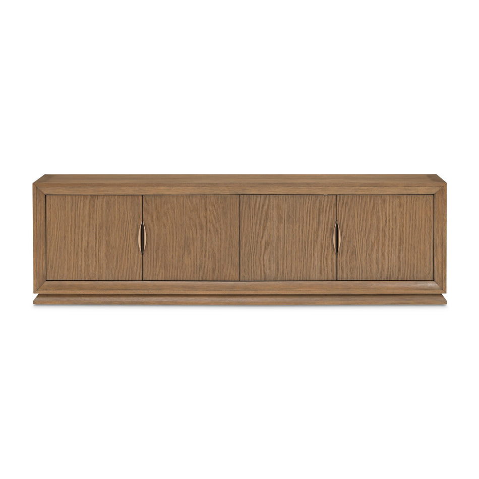 Michael Amini Portrait TV Console - Sienna Brown