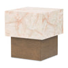 Michael Amini Portrait End Table - Sienna Brown