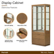 Michael Amini Portrait Display Cabinet - Sienna Brown
