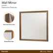 Michael Amini Portrait Mirror - Sienna Brown