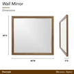 Michael Amini Portrait Mirror - Sienna Brown