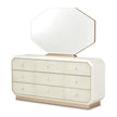 Michael Amini La Rachelle Dresser and Mirror Set - Champagne