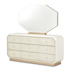 Michael Amini La Rachelle Dresser and Mirror Set - Champagne