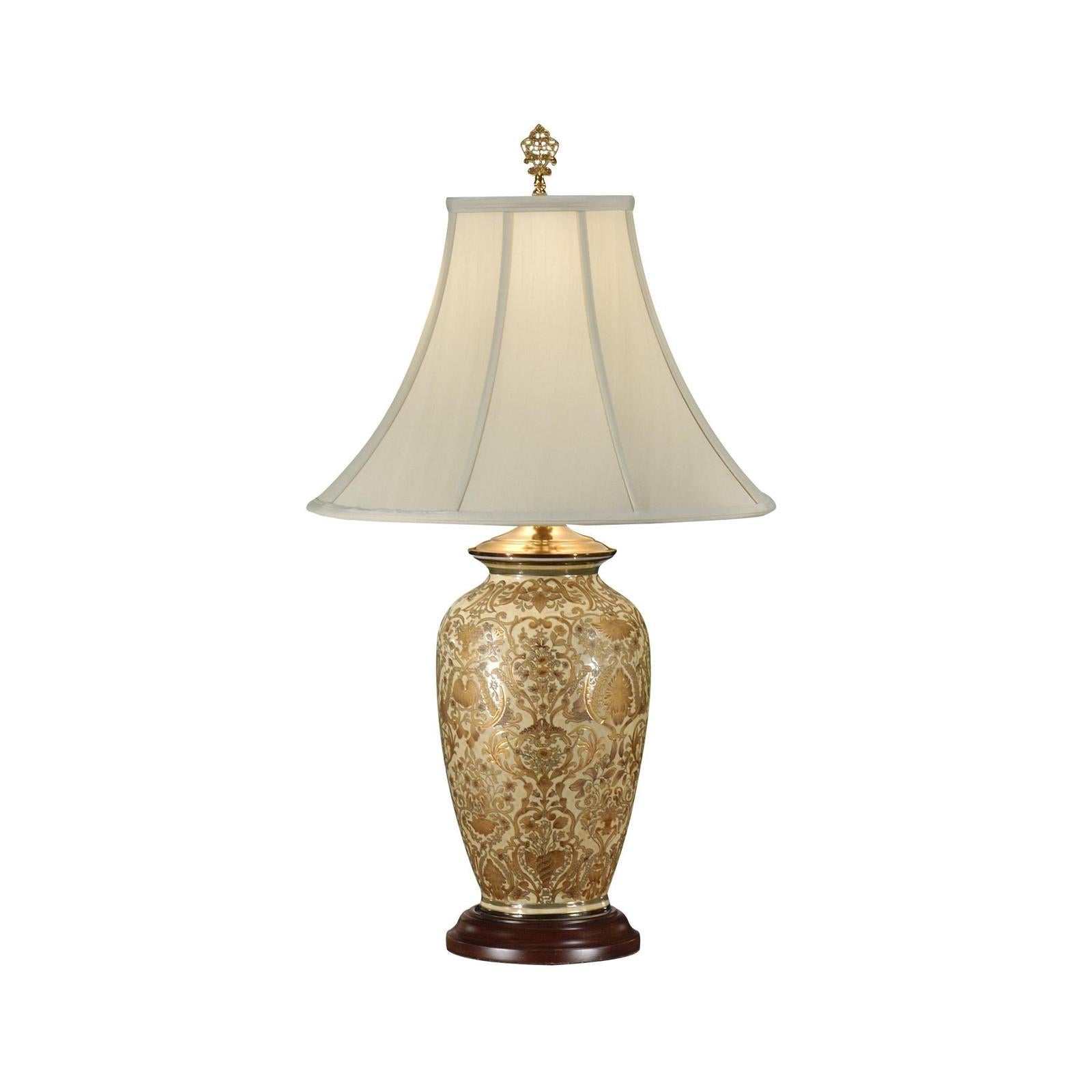 Wildwood Gold Damask Lamp