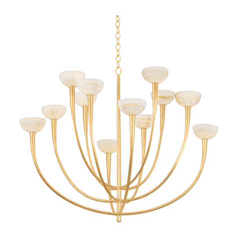Hudson Valley Lighting Maywood 12 Light Chandelier Ceiling Light