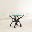 Global Views Monterey Dining Table Natural Iron