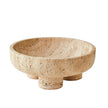 Global Views Travertine Priory Low Bowl