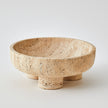 Global Views Travertine Priory Low Bowl