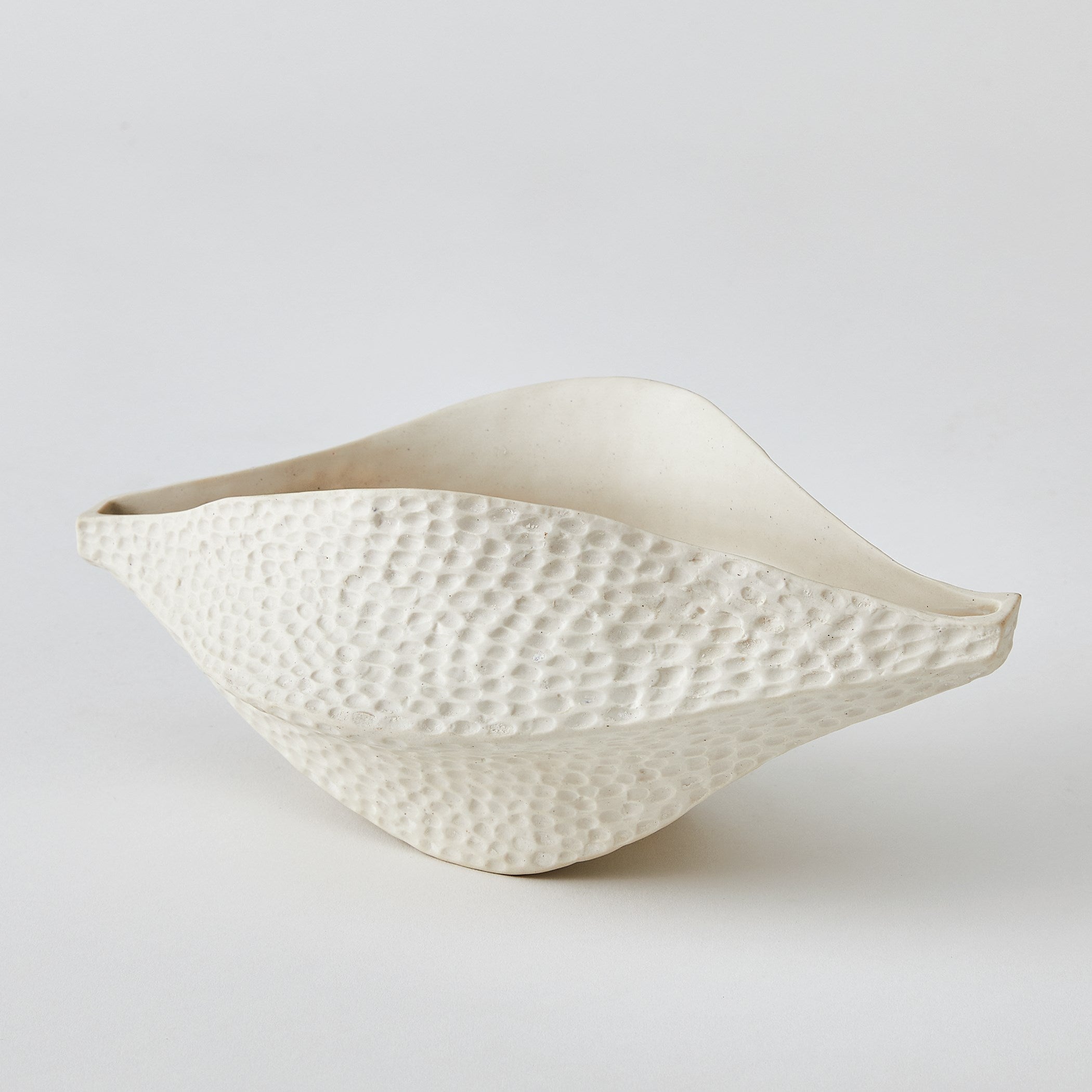 Global Views Matte White Porcelain Pod