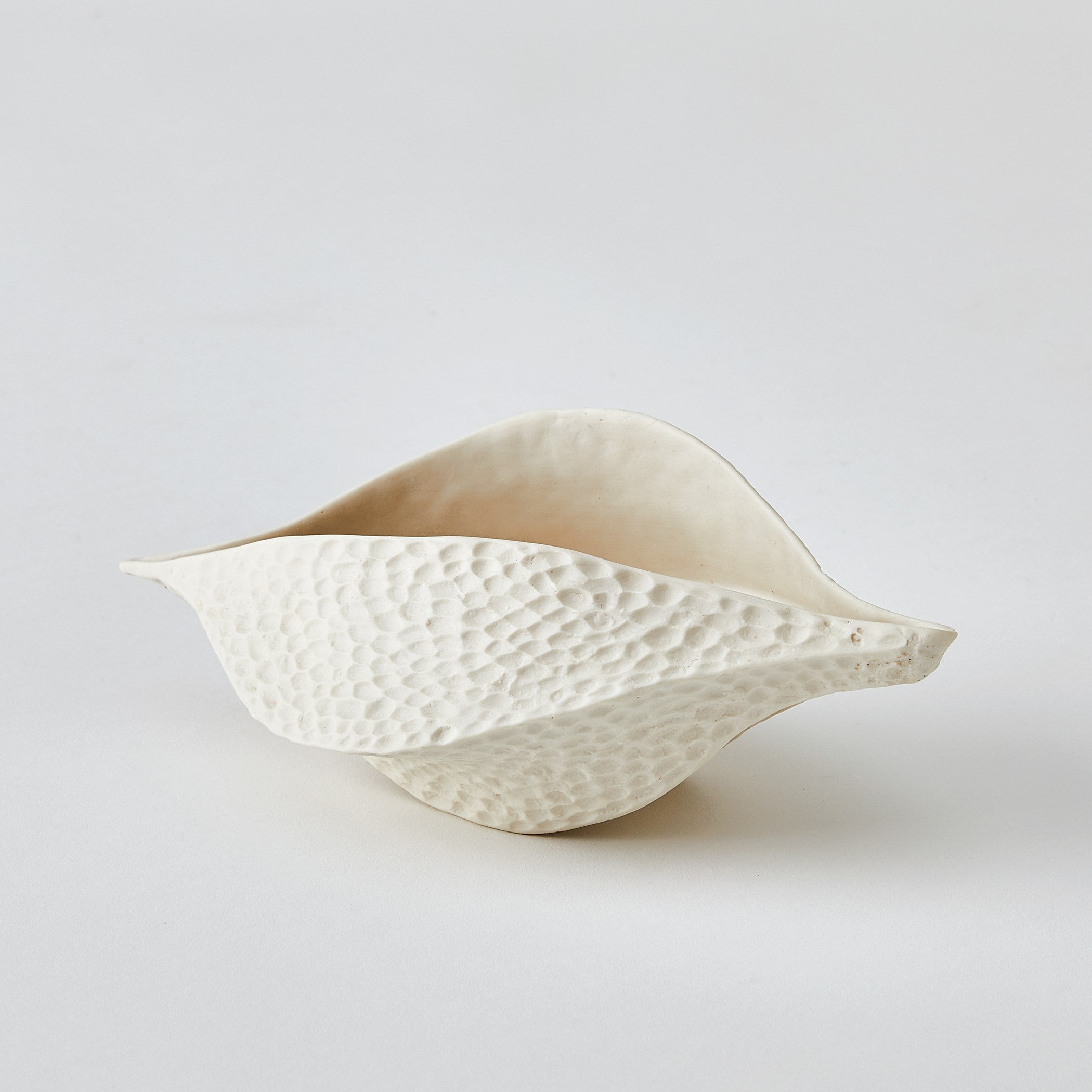 Global Views Matte White Porcelain Pod
