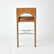 Global Views Arches Bar Stool-Nutmeg/Champagne