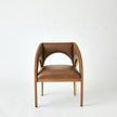 Global Views Arches Dining Chair-Nutmeg/Champagne