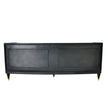 Global Views Arc Sofa-Black Leather