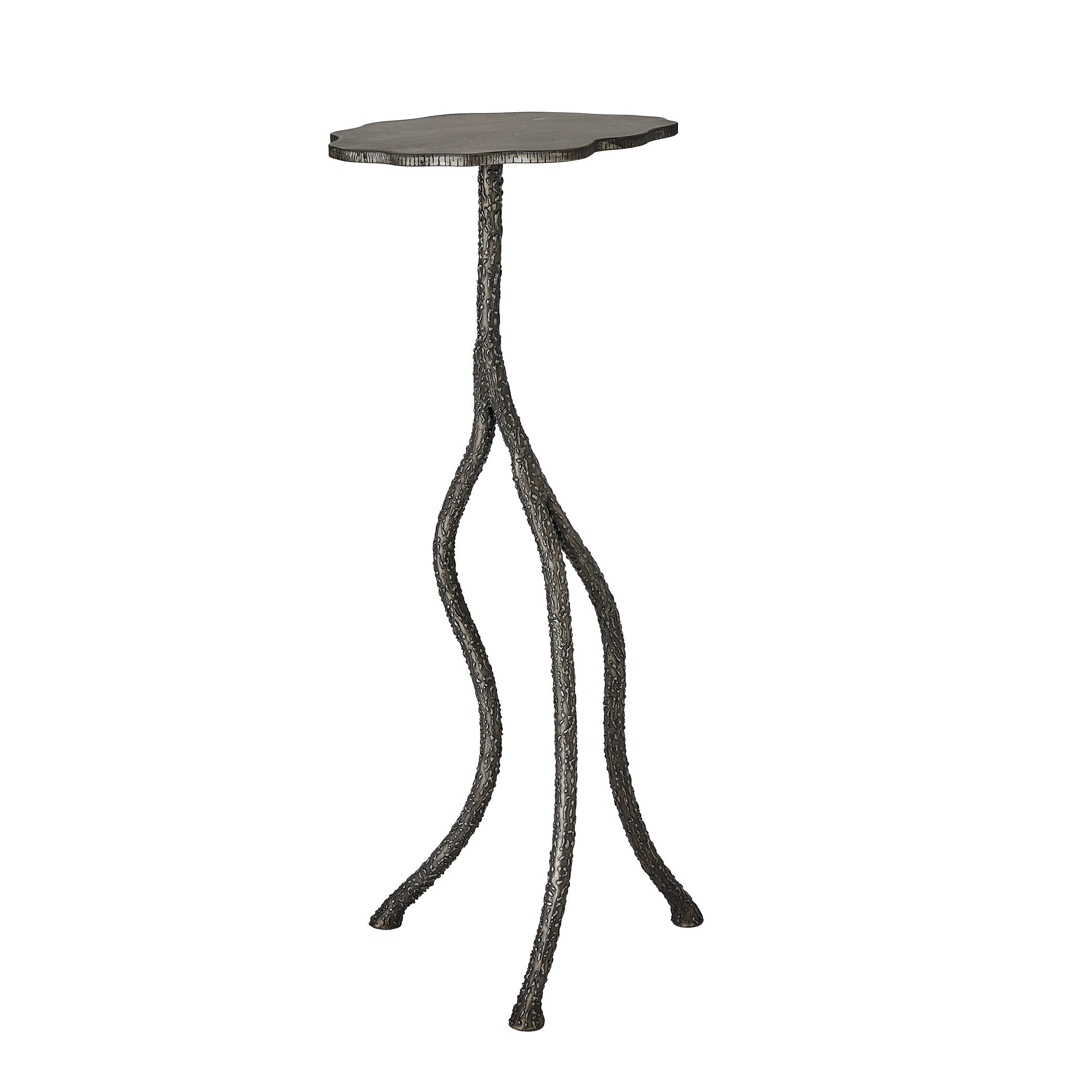 Global Views Natural Iron Forest Blossom Pedestal